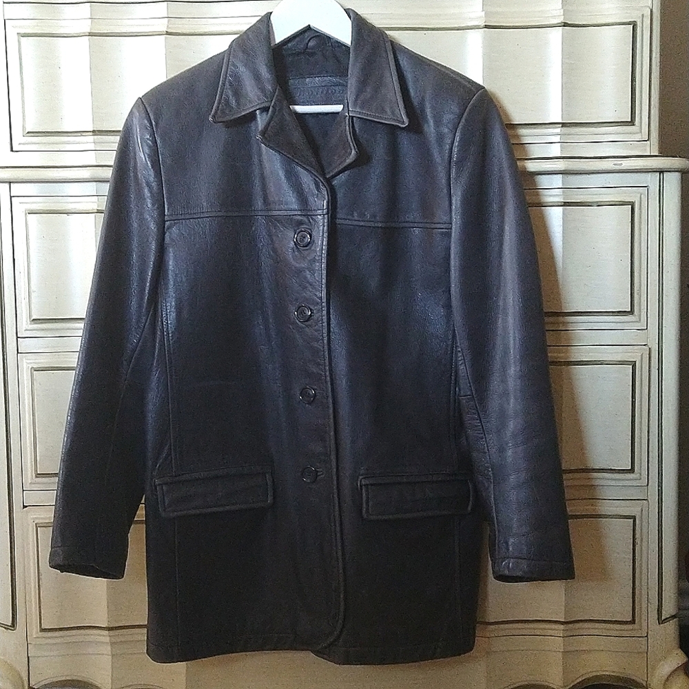 HOLLIES Stockholm Mens Nappa Leather Jacket Sz Large Excellent Vintage Condition